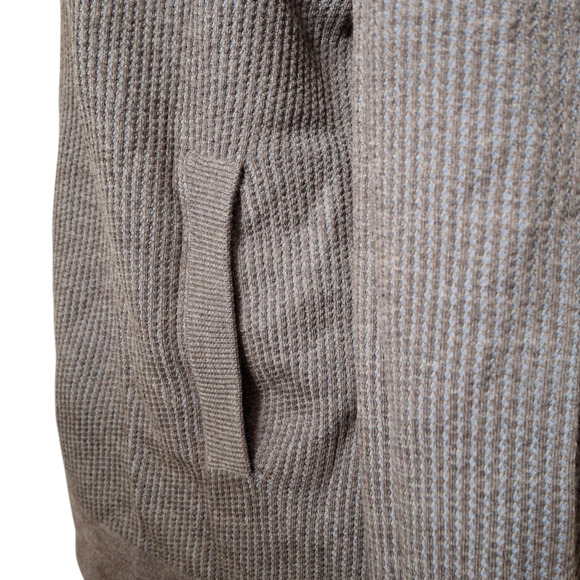 Saks Fifth Avenue Waffle Knit Sweater Jacket Size M - Picture 4 of 5